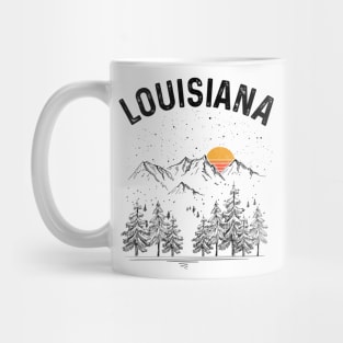 Louisiana State Vintage Retro Mug